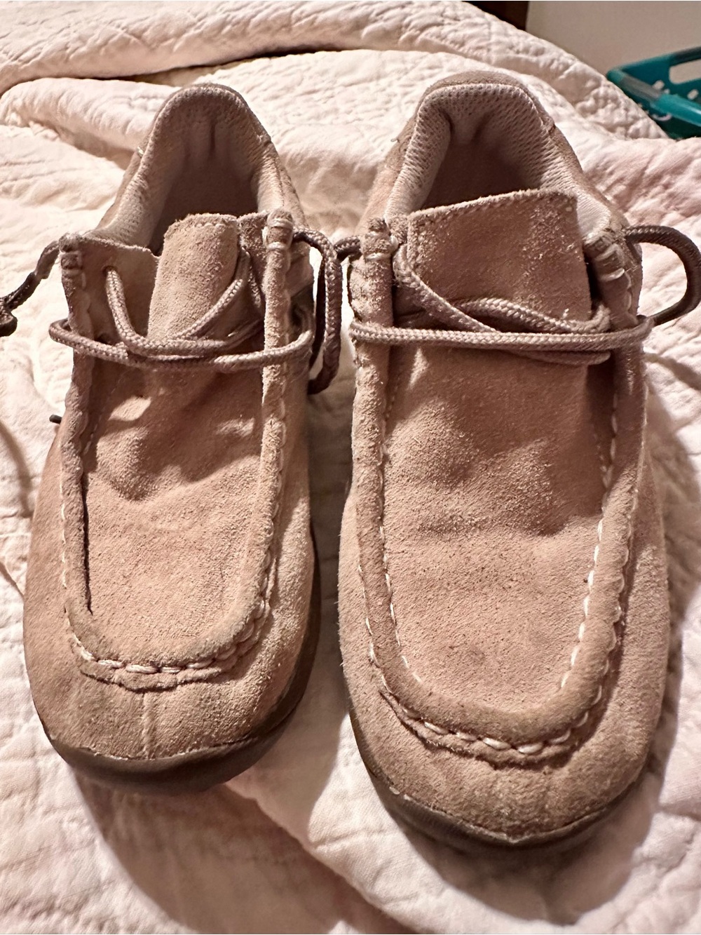 OshKosh B'gosh Kids Suede Moccasin Shoes - Tan